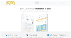 Desktop Screenshot of edpa.co.uk